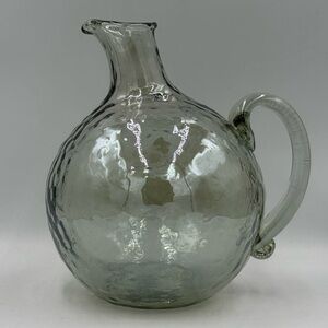 Behome Pebble Glass Iridescent Globe Pitcher